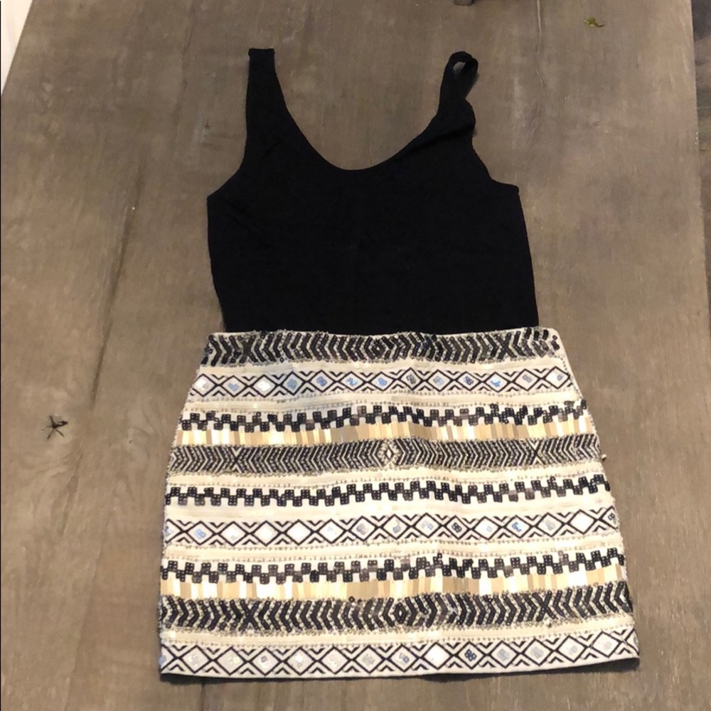Beaded mini skirt from local boutique. Small